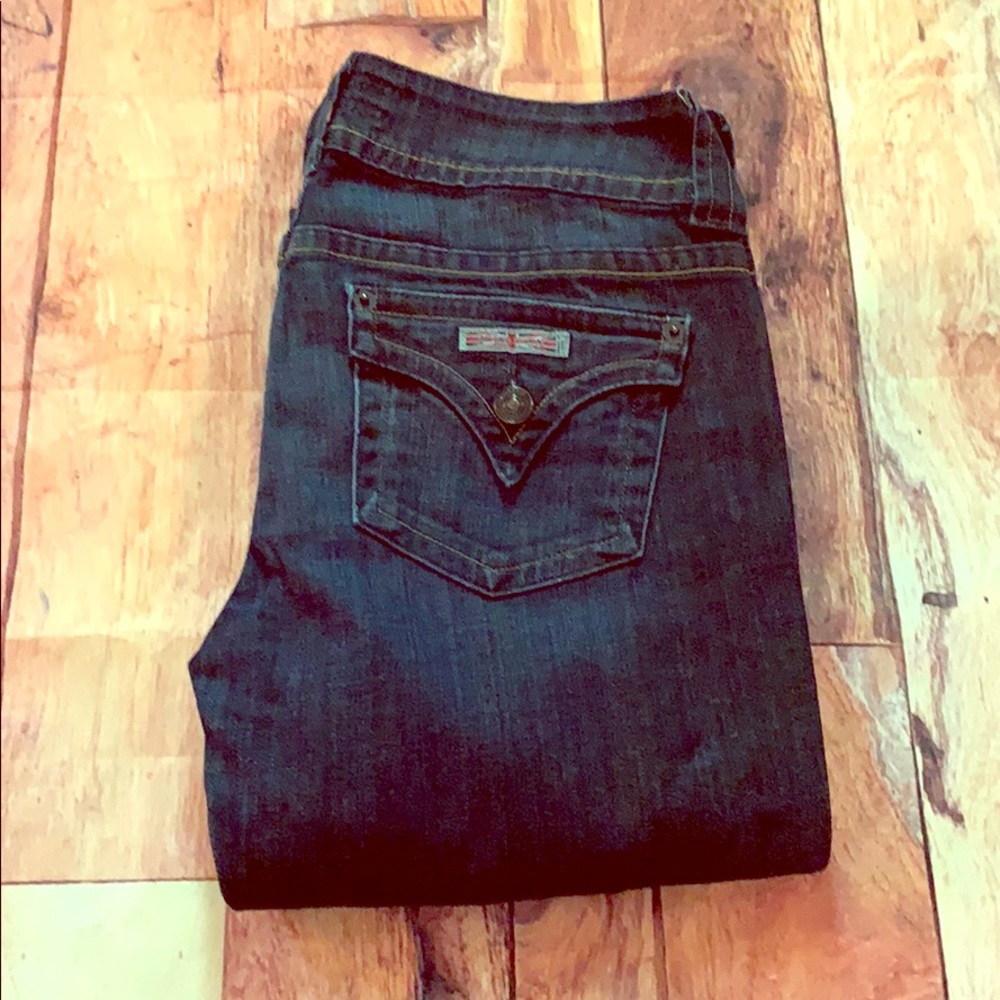 Hudson low rise flare legged jeans